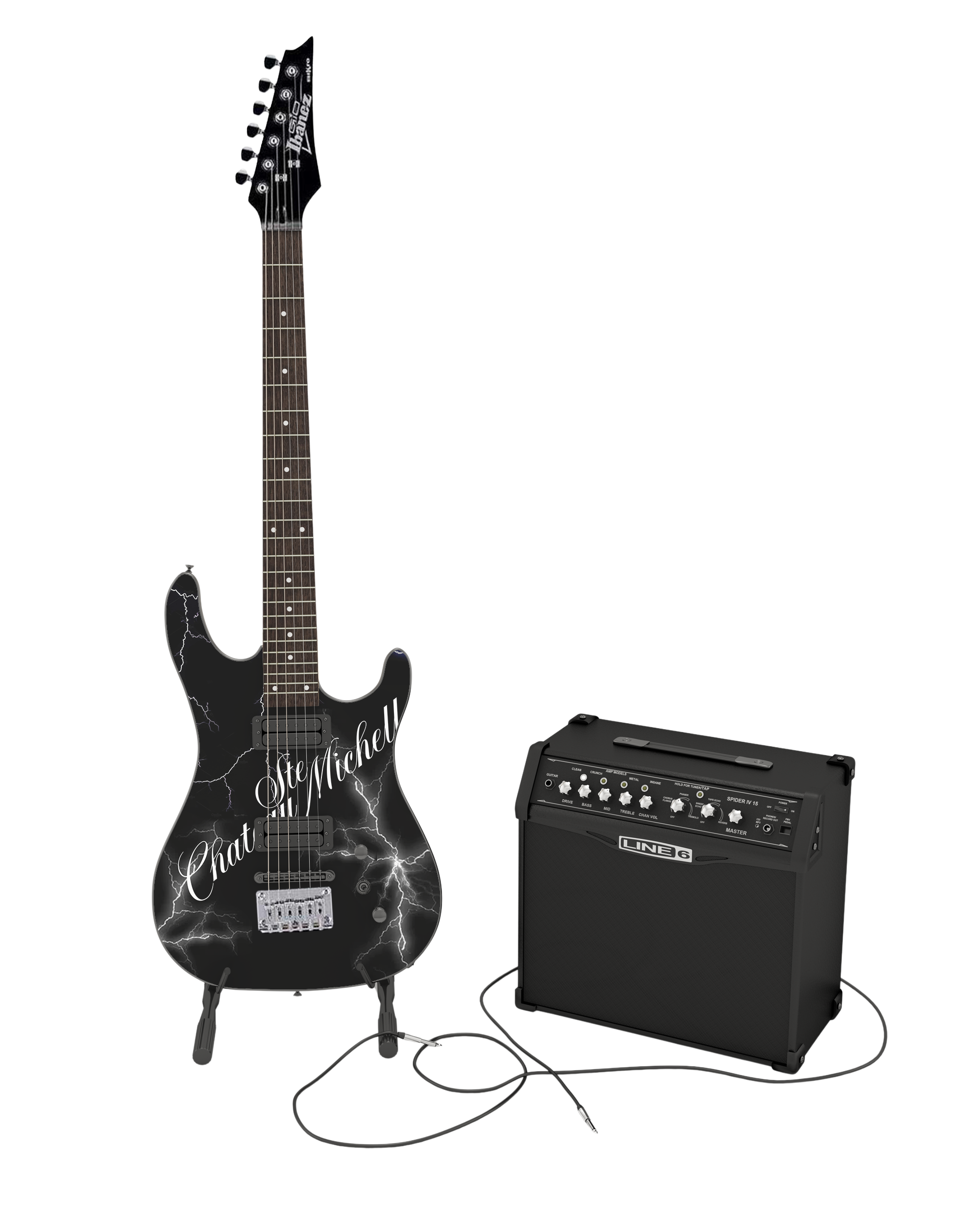 Custom electric guitar point-of-sale dealer loader from Chateau Ste. Michelle's Live Nation activation